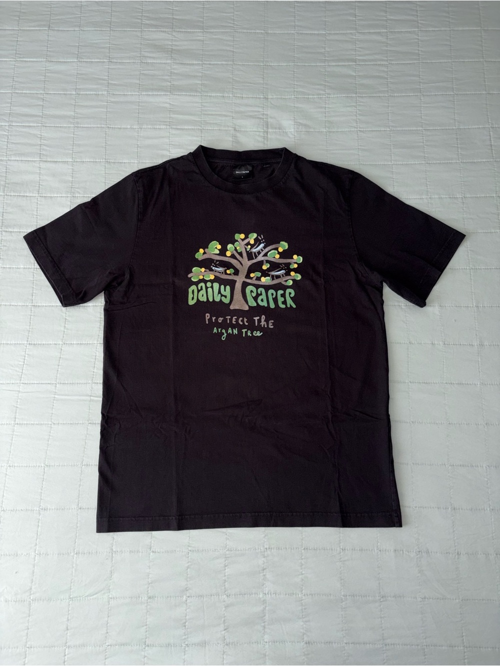 Daily Paper Pardali Argan Tree T-Shirt Black Size Large